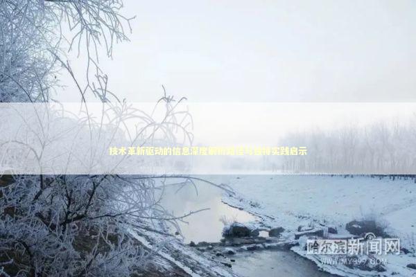 技术革新驱动的信息深度解析路径与独特实践启示 新闻